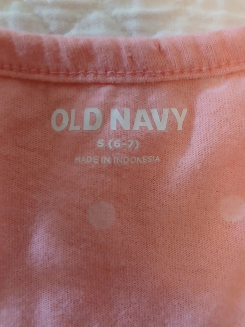 Old Navy Peach Polka Dot Sleeveless Tiered Dress
